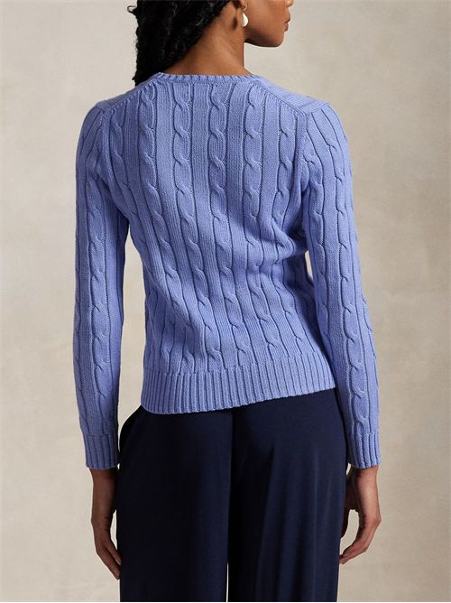 Cable knit sweater with logo RALPH LAUREN | 211971870005